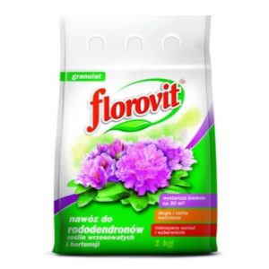 Azofoska GRANULAT 1 kg 3 Nawóz do rododendronów, roślin wrzosowatych i hortensji Florovit 1 kg