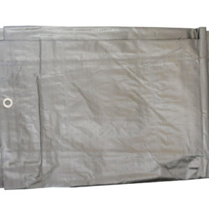 Plandeka z PE 3x4 m srebrna