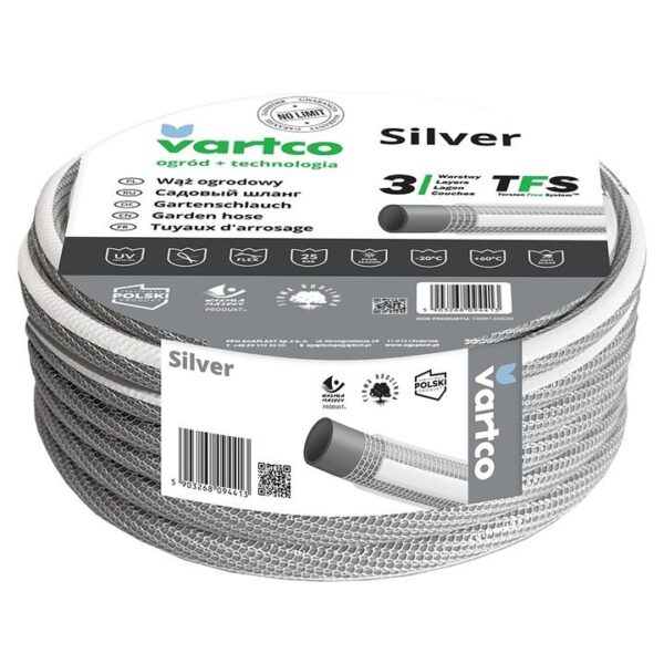 Waz ogrodowy SILVER TFS 1 2 30m VARTCO 25BAR EAN GTIN 5903268094420