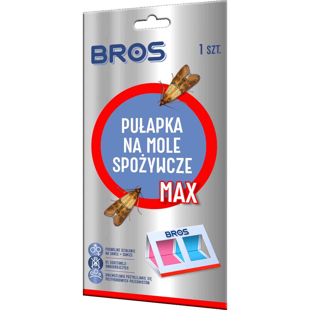 BROS pułapka na mole spożywcze MAX 1 BROS pułapka na mole spożywcze MAX