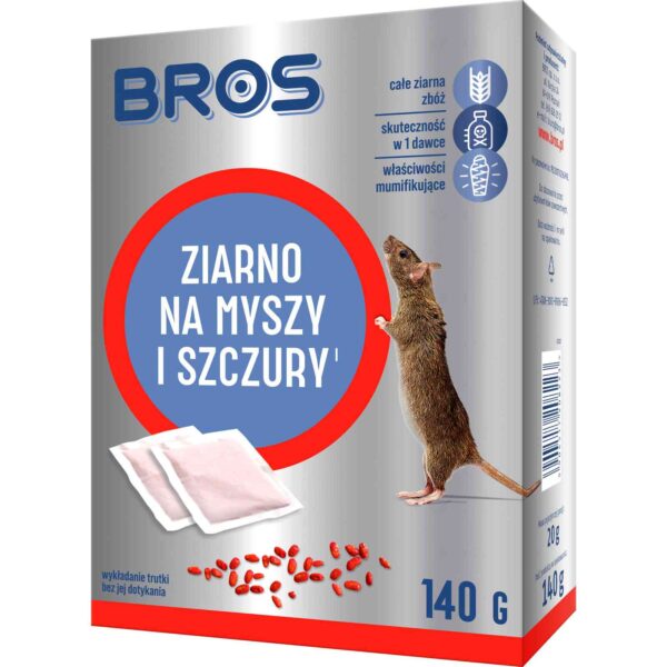 pol pl Ziarno na myszy i szczury 140 g BROS 769 1 1