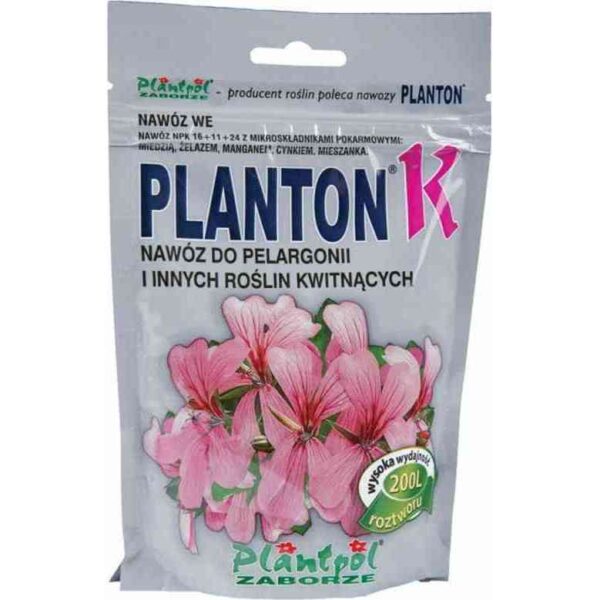 PLANTON K nawoz do pelargonii i r kwitnacych 200g