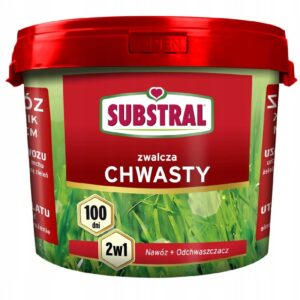 SUBSTRAL 2w1 Nawóz + Odchwaszczacz do trawnika 5kg