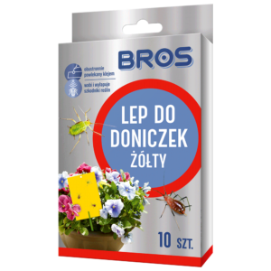 Bros Lep do doniczek żółty 10 szt.