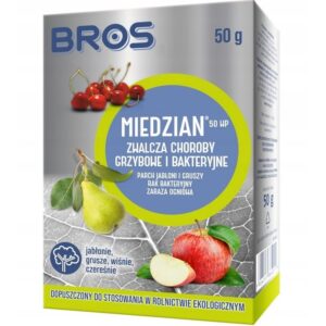 BROS Miedzian 50 WP zwalcza choroby grzybowe 50g